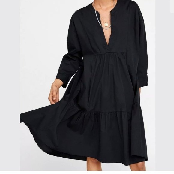zara poplin dress